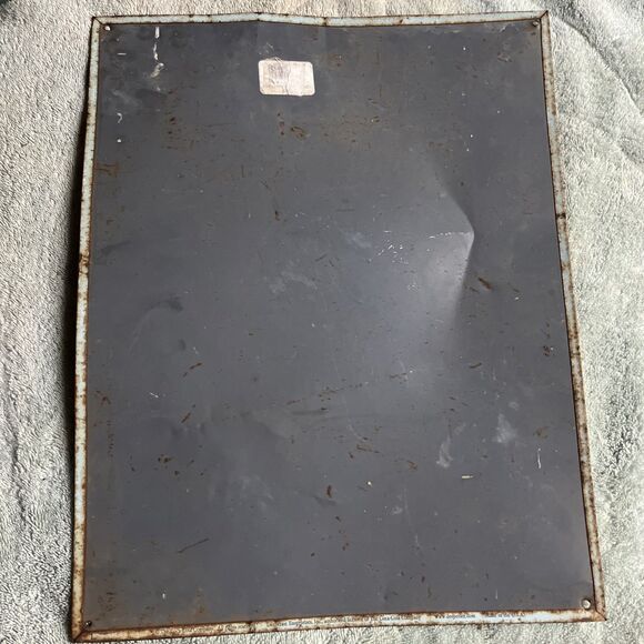 Vintage Welcome Pause Drink Coca-Cola Lady Tin Metal Sign 16" x 12 1/2" - Picture 8 of 9